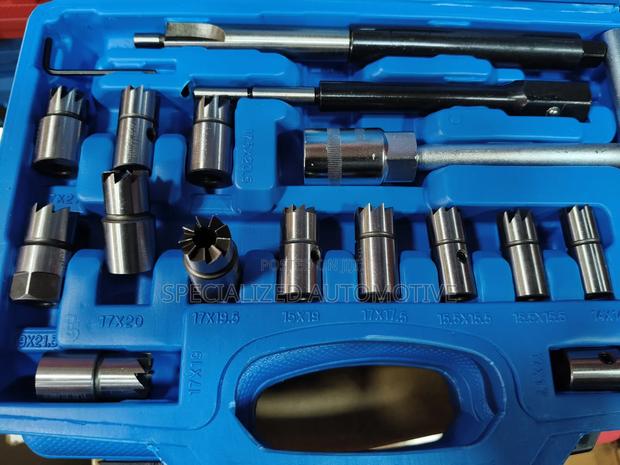 17 Piece Diesel Injector Seat Cutter Kit