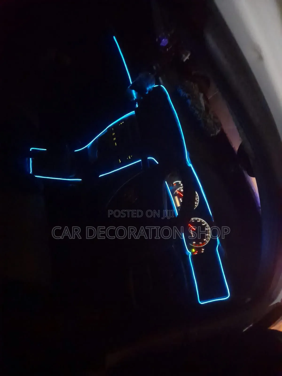 Ice Blue Dashboard Led Strip Light 5m