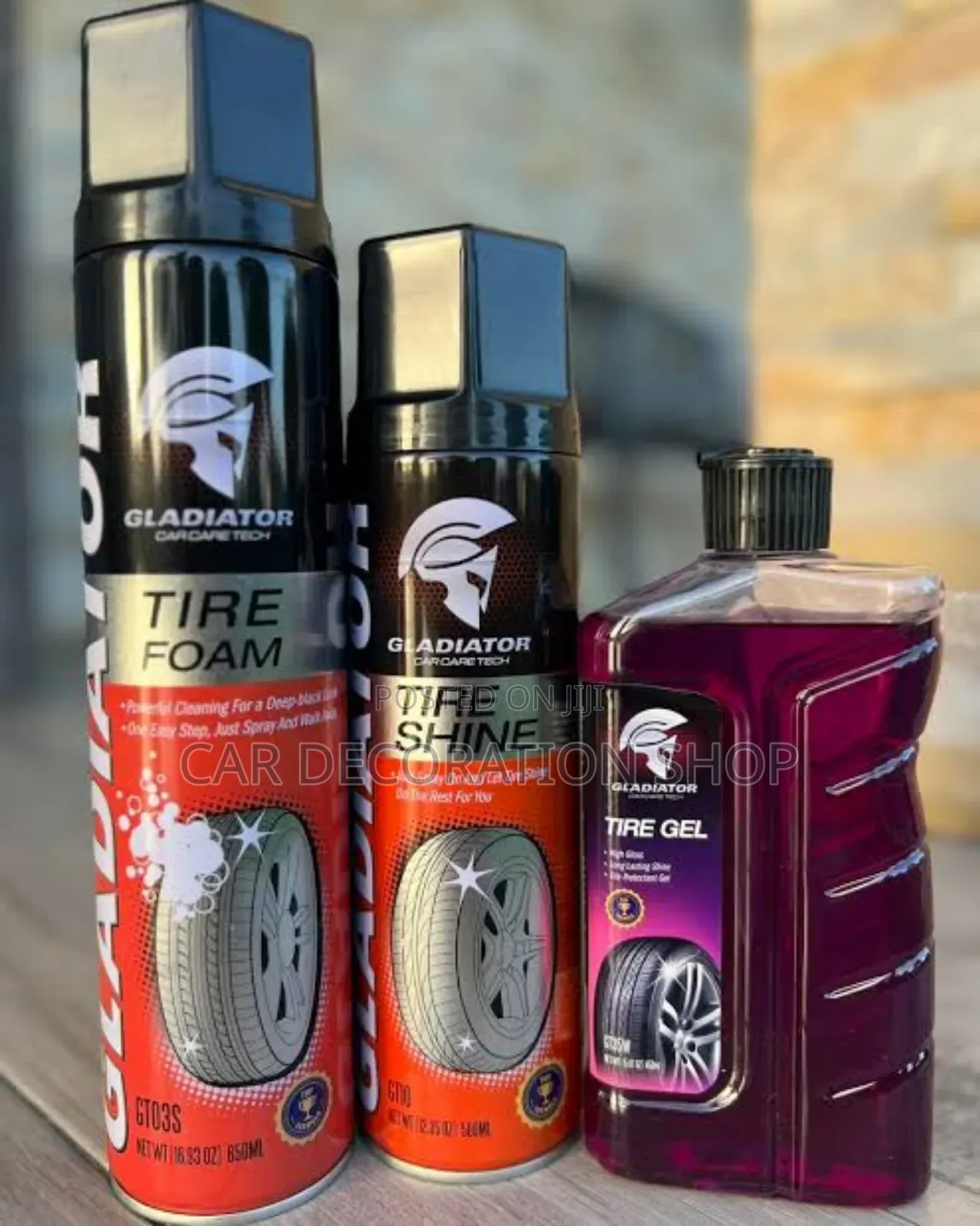 3in1 Gladiator Tire Care Foam,Shine,Gel