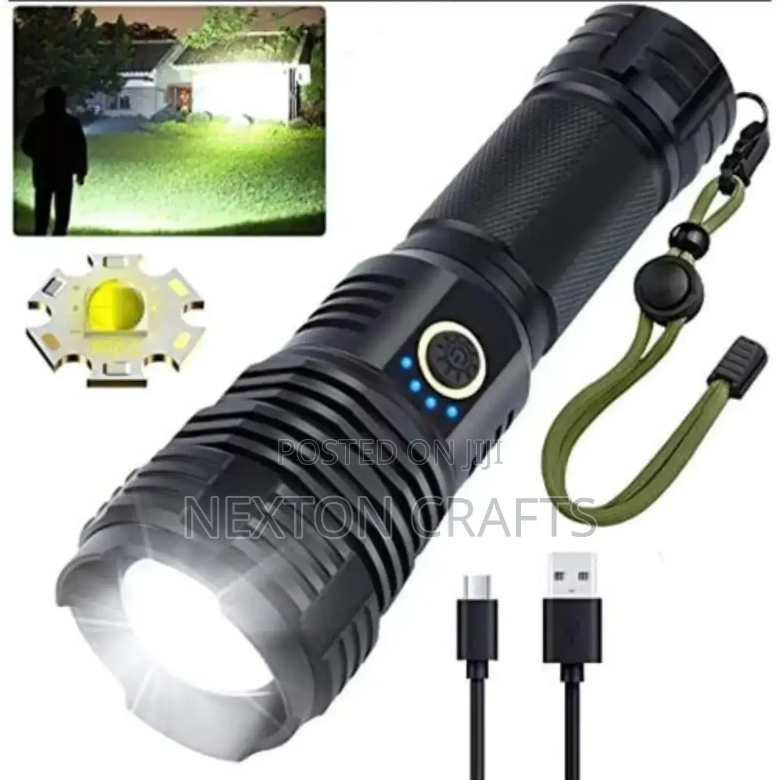 Metallic Torch Flashlight