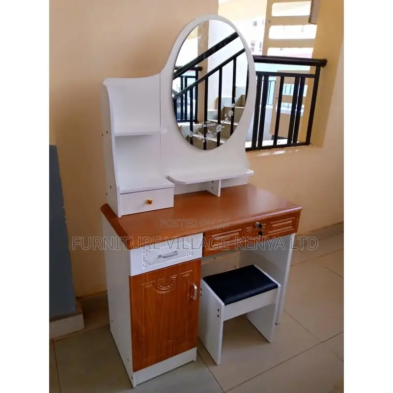 Dressing Table; Modern Vanity Makeup Table With Mirror