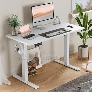 Office Tables: Ergonomic Rising Sit Stand Computer Table