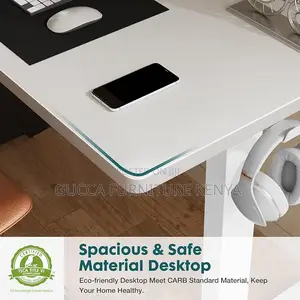 Office Tables: Ergonomic Rising Sit Stand Computer Table