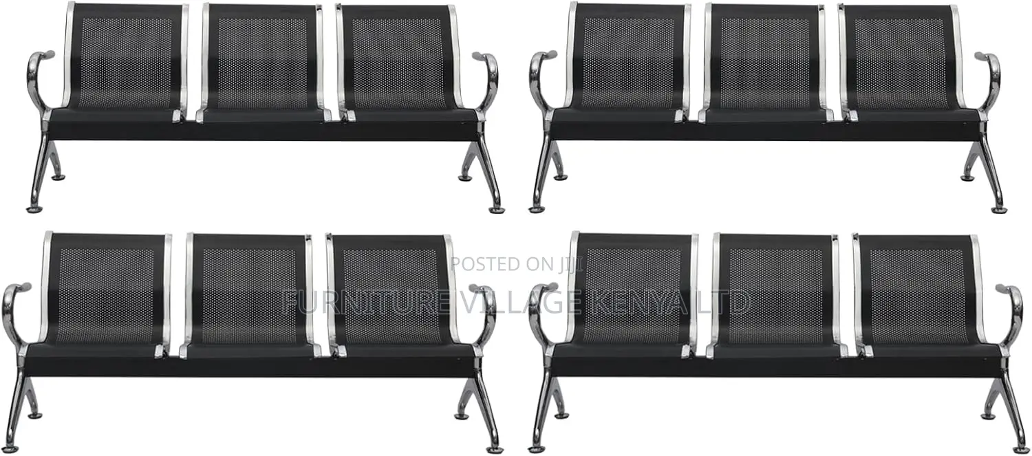Office Benches; 3-Seat Waiting Room Chairs Set