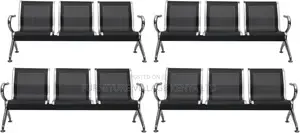 Office Benches; 3-Seat Waiting Room Chairs Set