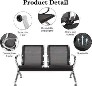 Office Reception Benches; 3 Seat Waiting Room Chairs