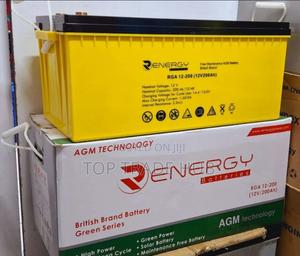 R ENERGY Agm Technology Solar Battery 12V 200AH - thumbnail 2