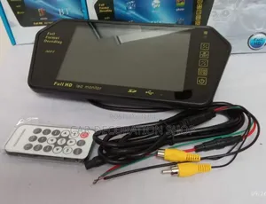 7' LCD Full Hd Mirror With USB Port and Reverse Camera Port
