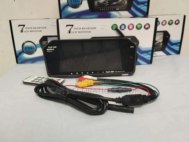 7' LCD Full Hd Mirror With USB Port and Reverse Camera Port - main view