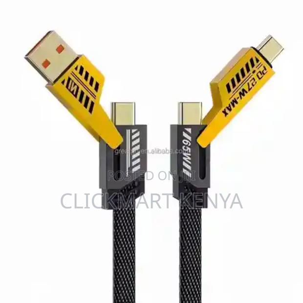 4in1 USB Fast Charging Cable for iPhone,Type C,Data 1M