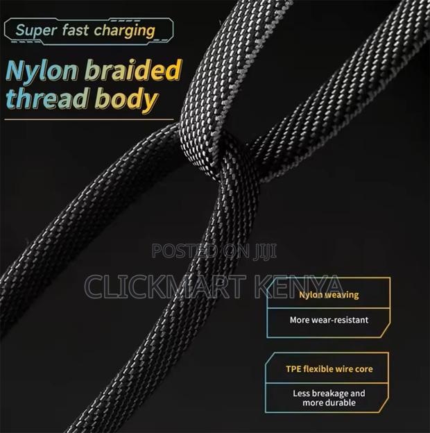 4in1 USB Fast Charging Cable for iPhone,Type C,Data 1M - thumbnail 2