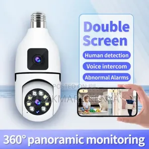 CCTV Bulb Camera With Dual Lens PTZ Wifi Camera