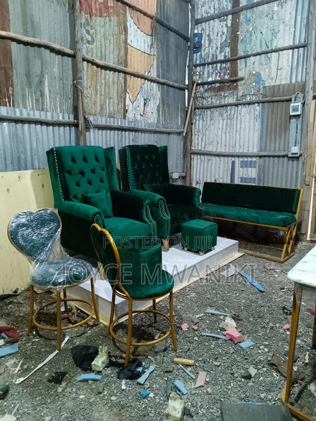 Pedicure Set, Waiting Bench and 2 Manicure Love Seats