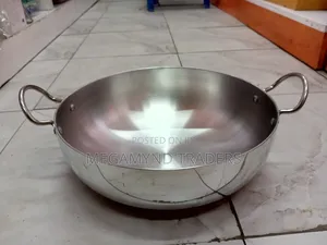 Aluminium Heavy Duty Deep Karai/Deep Frying Pan/Deep Pan