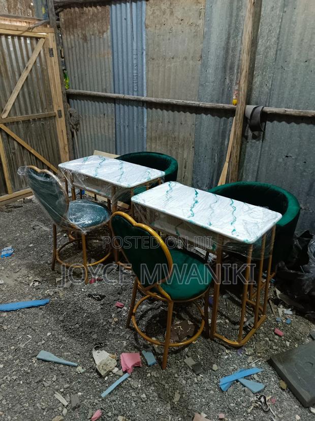 2 Manicure Sets Green With Marble Tops - main view