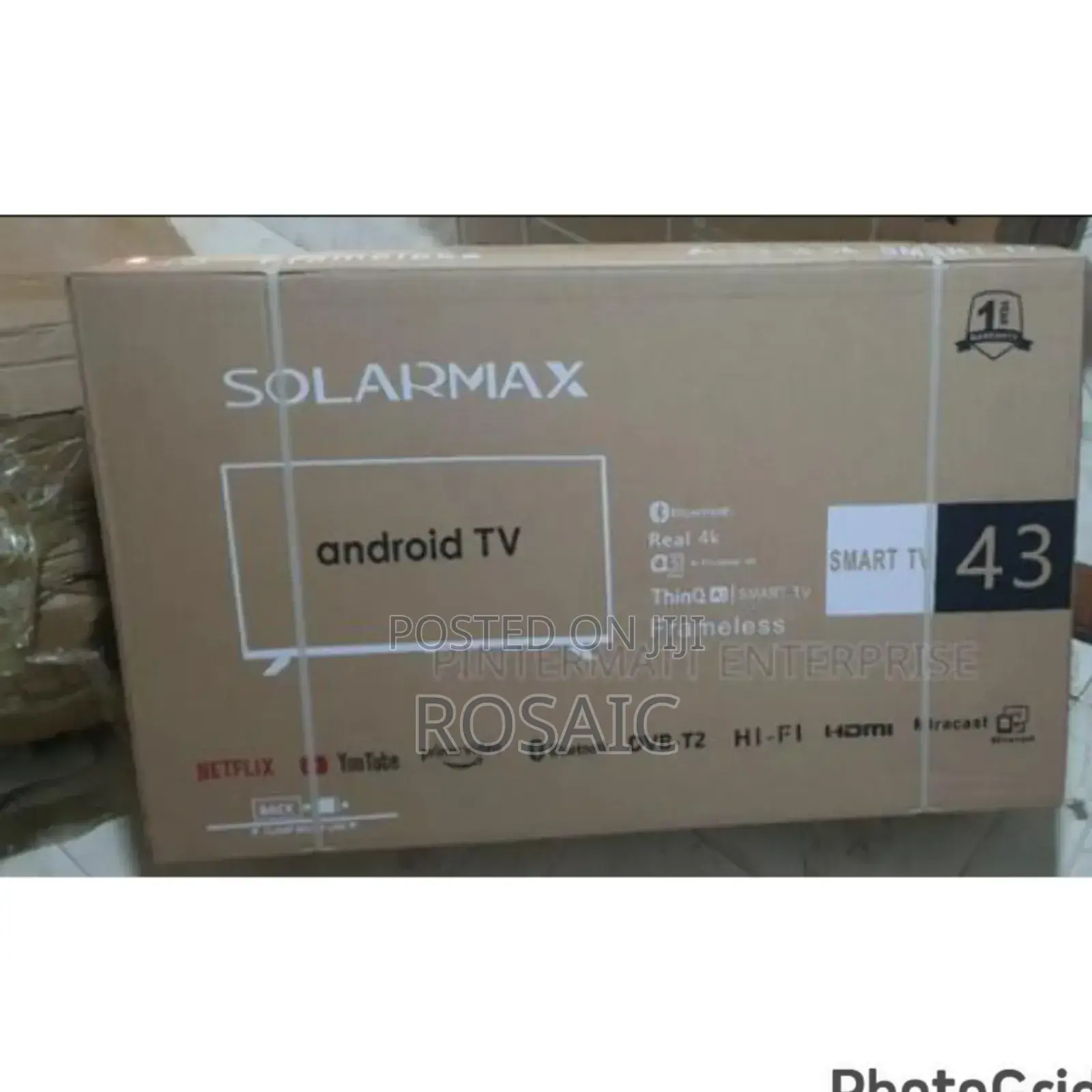 Solarmax 43 Inches Smart Android Digital Frameless Tv