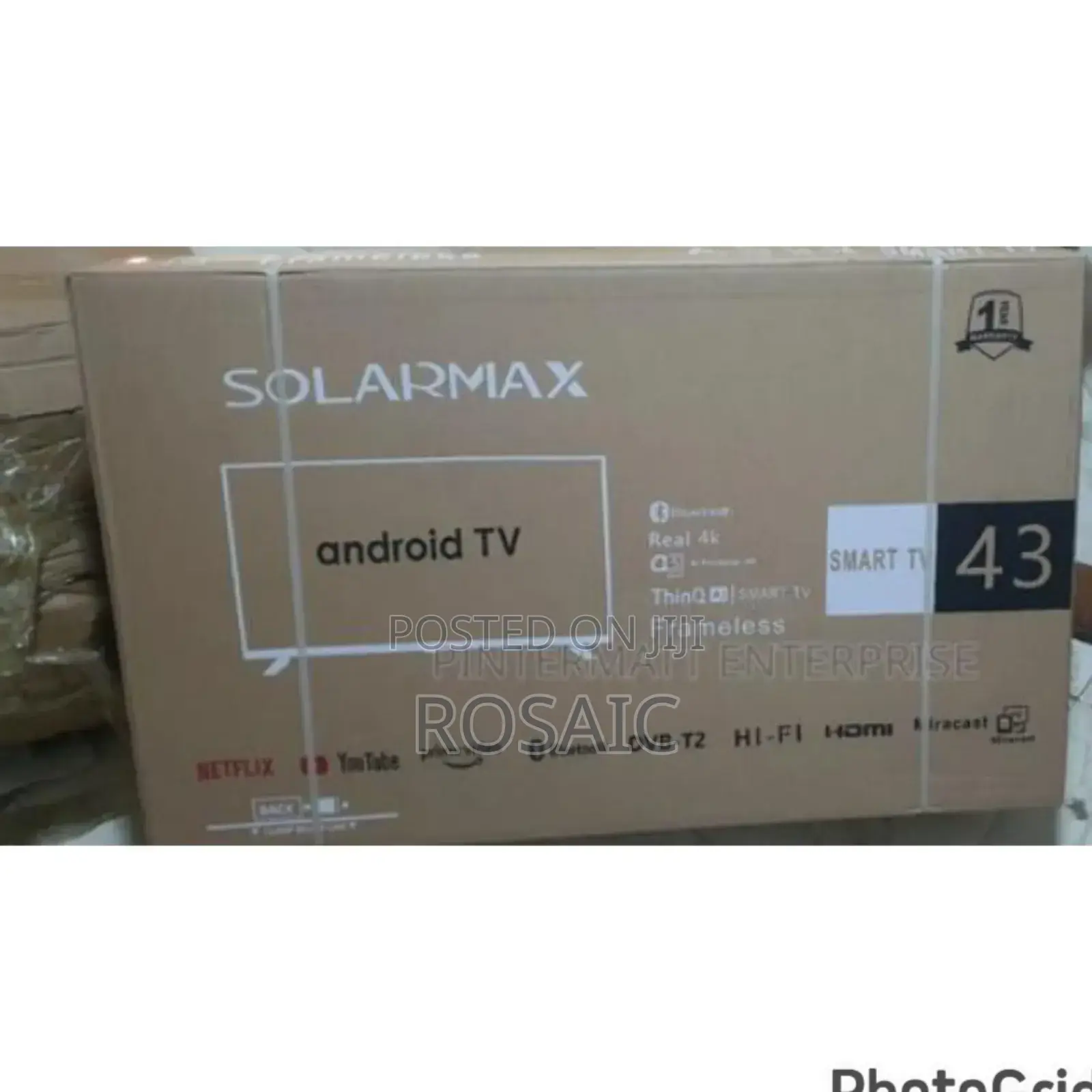 Solarmax 43 Inches Smart Android Digital Frameless Tv