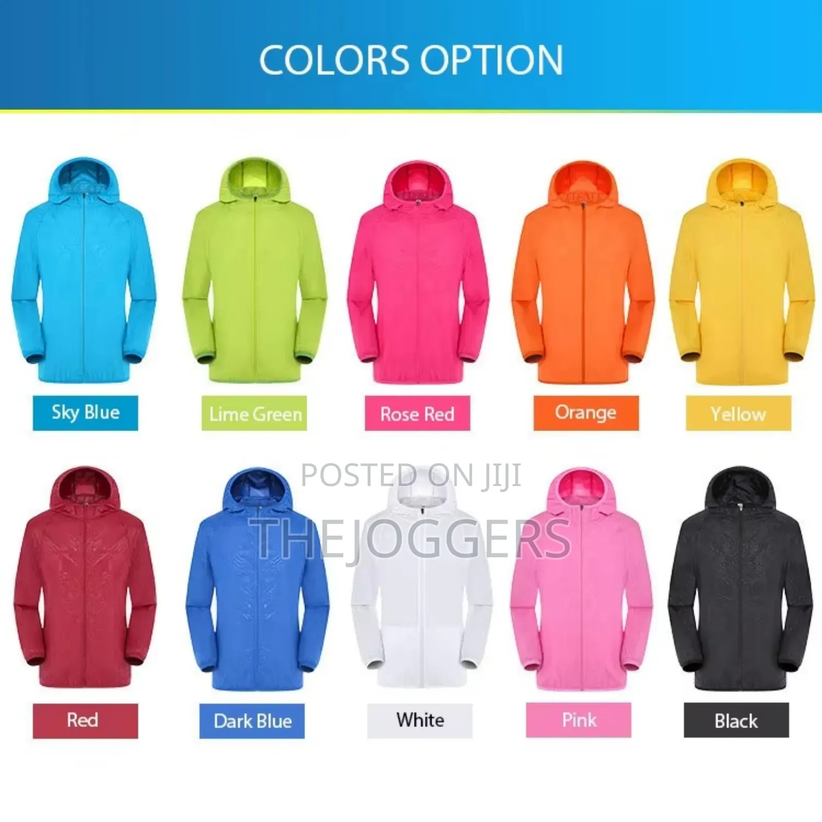 Unisex Lightweight Rain Jacket for Running