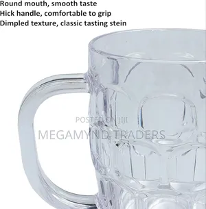12pc Keg Mug 300ml/Acrylic Beer Mug Clear