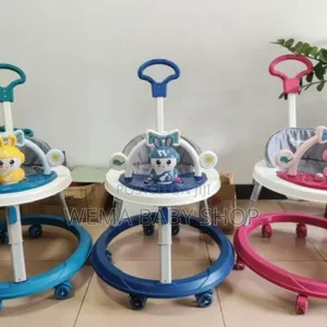 Musical Round Base Height Adjustable Baby Walker