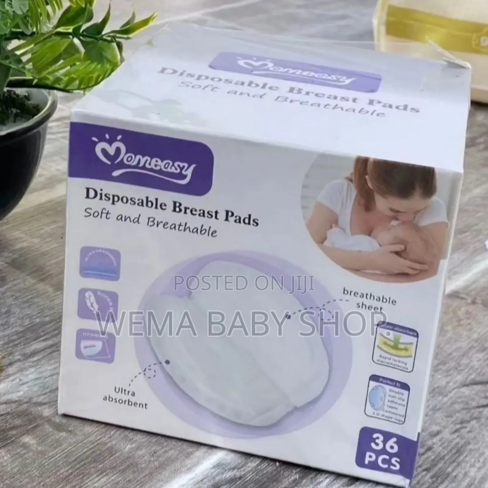 36pcs Soft Breathable Momeasy Disposable Breast Pads