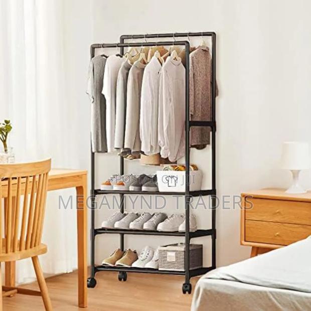 Shoe Rack With Wheels/Clothes Rack for Hanging - thumbnail 5