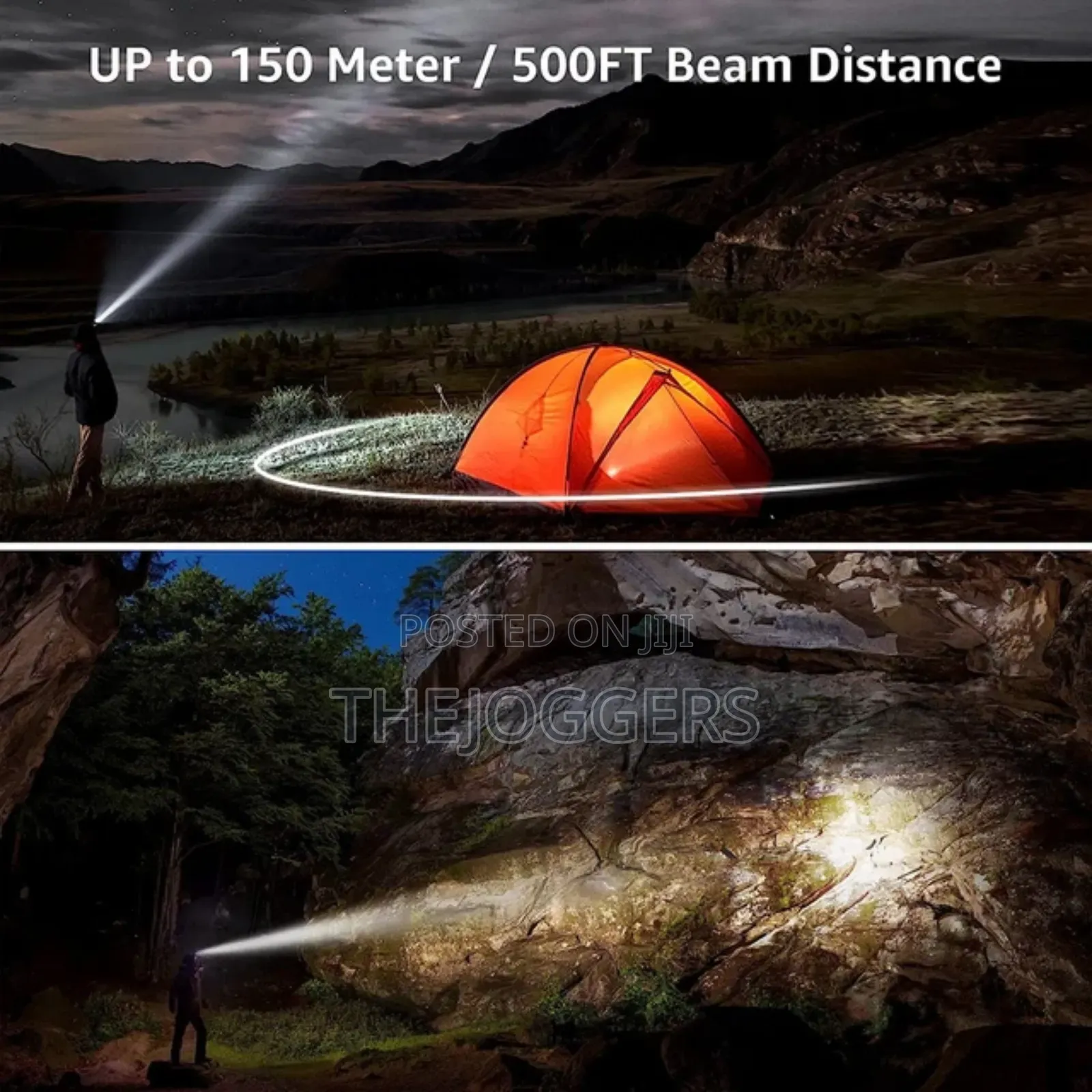 Rechargeable Headlamp for Running, Jogging, Hiking, Cycling