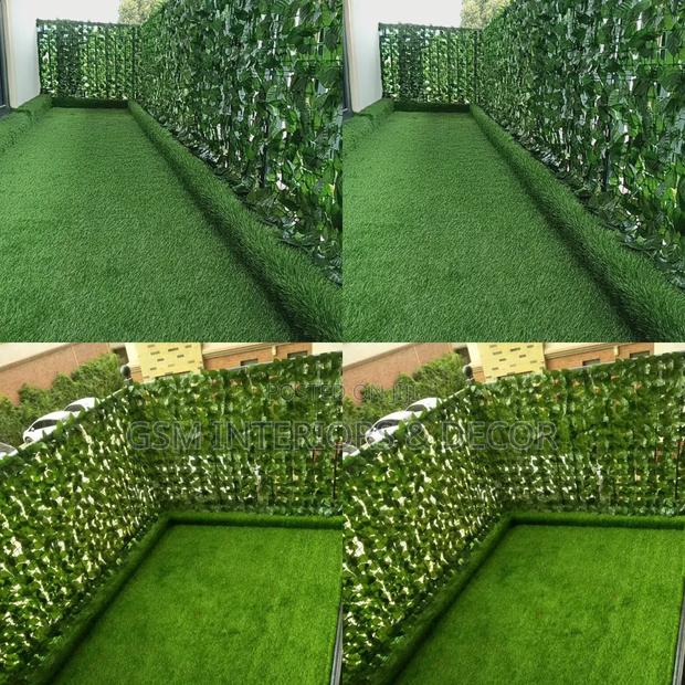 Artificial Grass Carpets With Balcony Fence