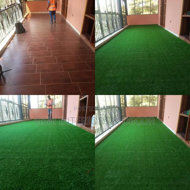 Green Plastic Grass for Balcony - main view