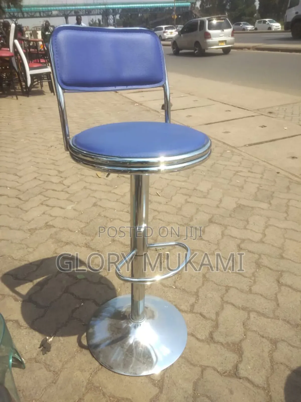 Blue Counter Stool Chairs