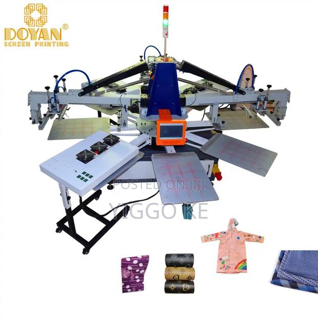 Precision Speed With 8 Station Automatic Screen Printer! - thumbnail 2