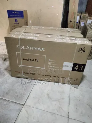 Solarmax 43inches Smart Android Flameless Tv With Bluetooth