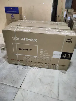 Solarmax 43inches Smart Android Flameless Tv With Bluetooth