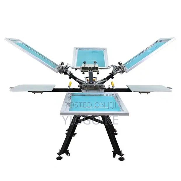 Top Rated 4 Color 4 Station Screen Printer for Professionals