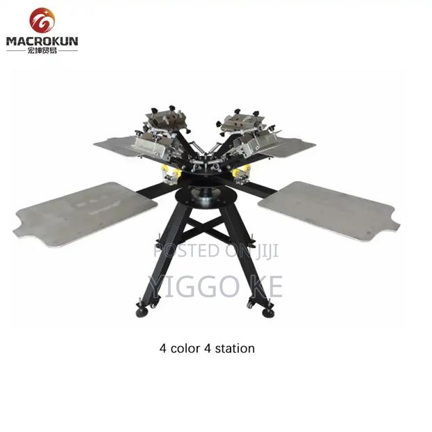High Quality 4 Color 4 Station Screen Printer for Any Busine