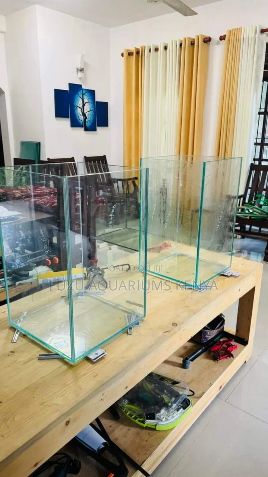 Empty Aquarium With Lid