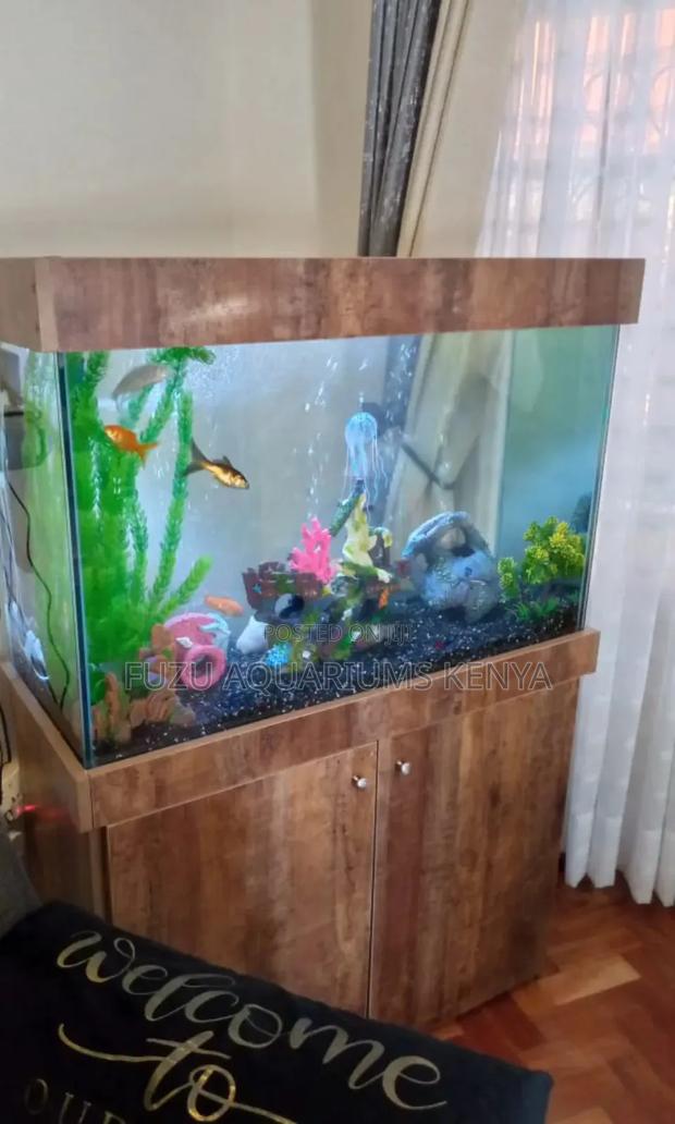 Fully Equipped Aquarium With Stand - main view
