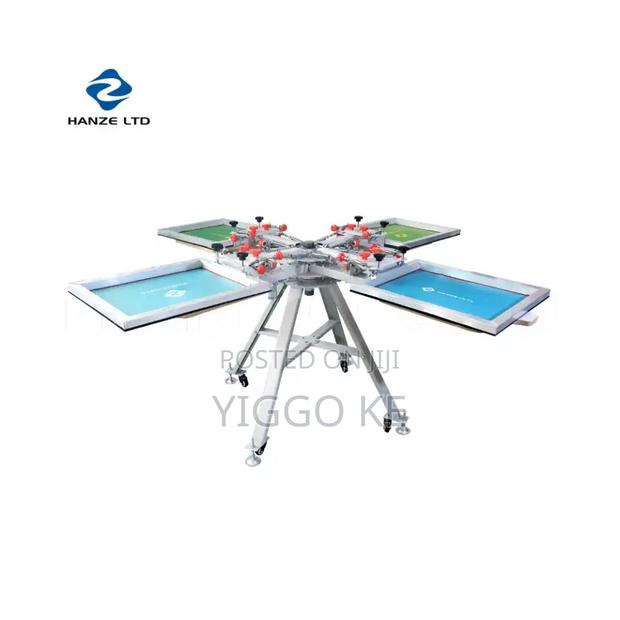 Hot Selling Discounted New 4 Color 4 Station Screen Printer