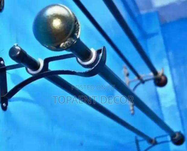 Well Drilled Powder Coated Curtain Rods