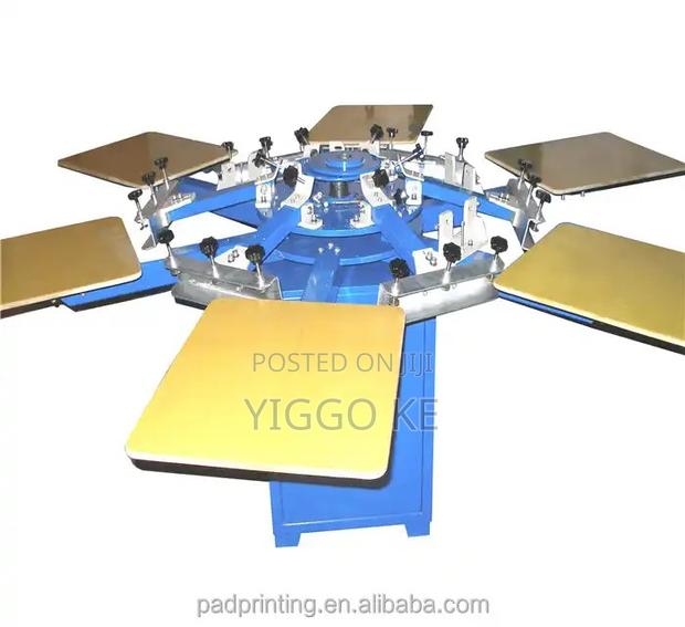 Premium 6-Color, 6-Station Screen Printer - Great Price! - thumbnail 4