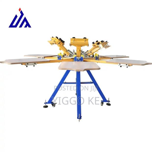 Advanced 6-Color Screen Printer, 6-Station, Hot Offer! - thumbnail 2