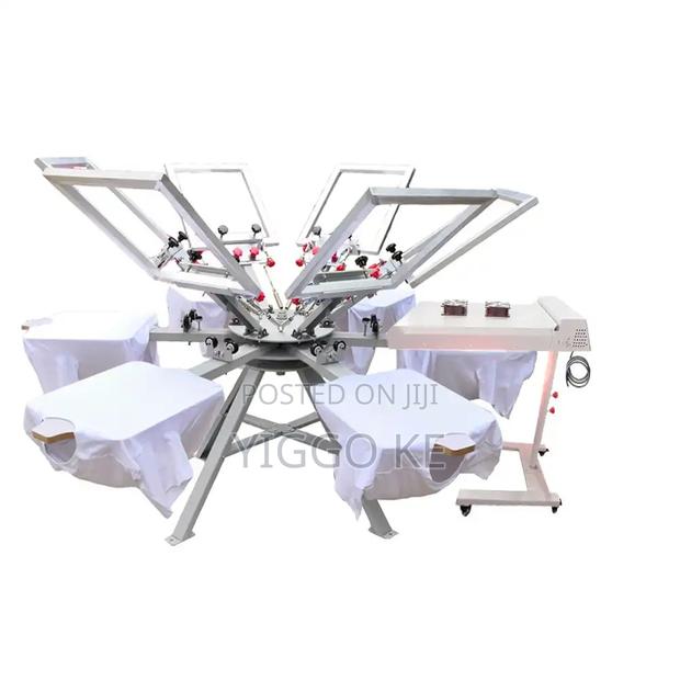 Hot Price on 6-Color, 6-Station Screen Printer - Buy Today! - thumbnail 2