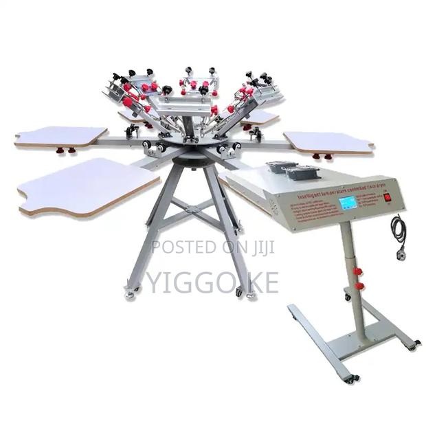 Hot Price on 6-Color, 6-Station Screen Printer - Buy Today! - thumbnail 3