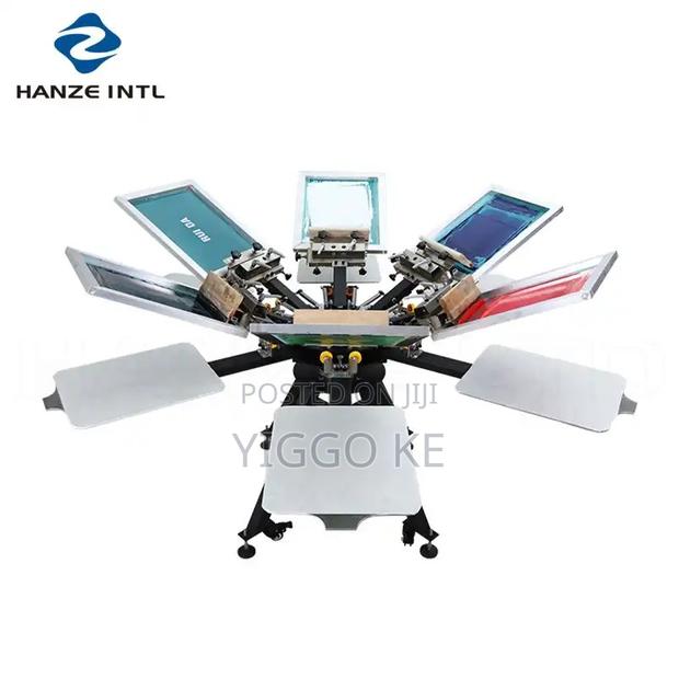 Save Big on 6-Color 6-Station Screen Printer - Act Fast! - thumbnail 3