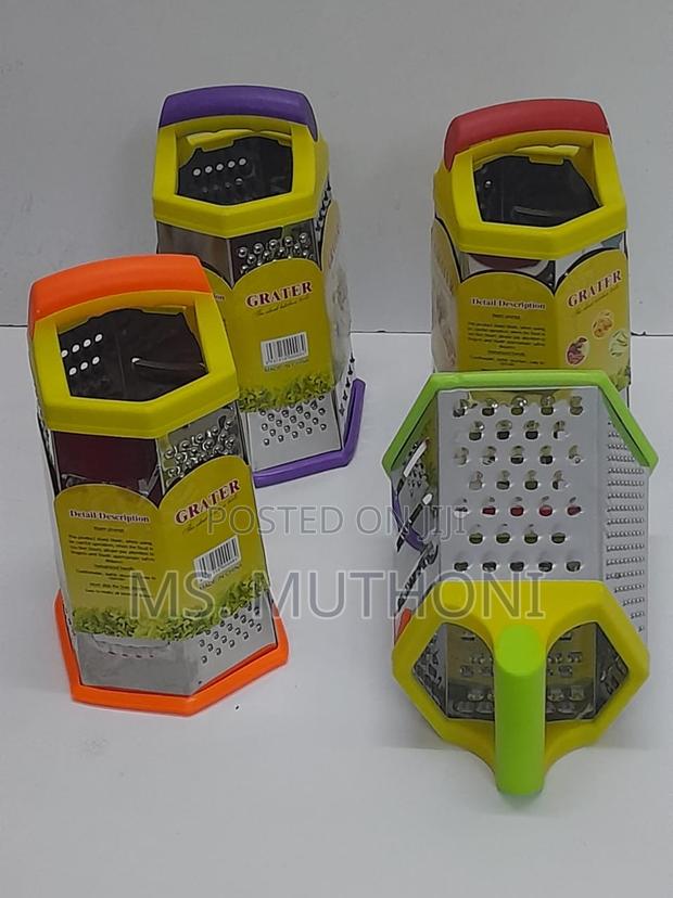 Stainless Steel 6_sided Manual Vegetable / Cheese Shredder