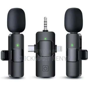 Dual Wireless Microphone 3in1 Wireless Mic With Jack