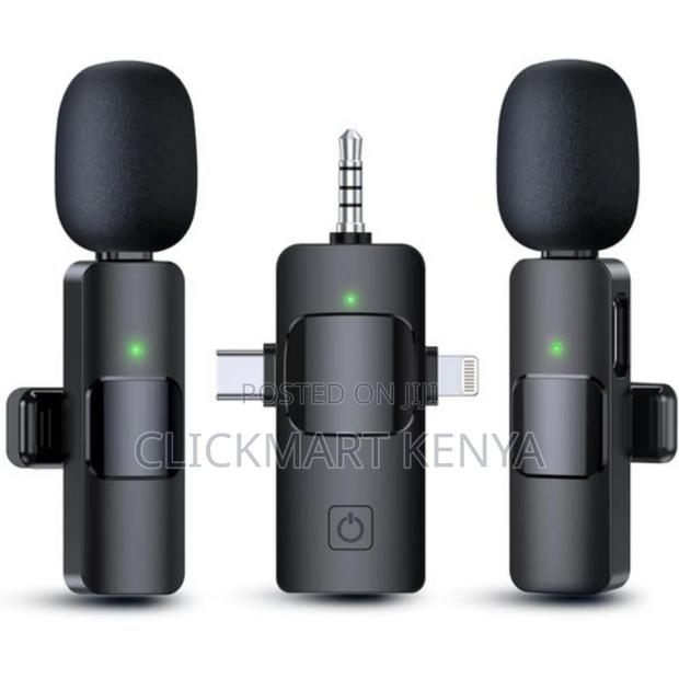 Dual Wireless Microphone 3in1 Wireless Mic With Jack - main view
