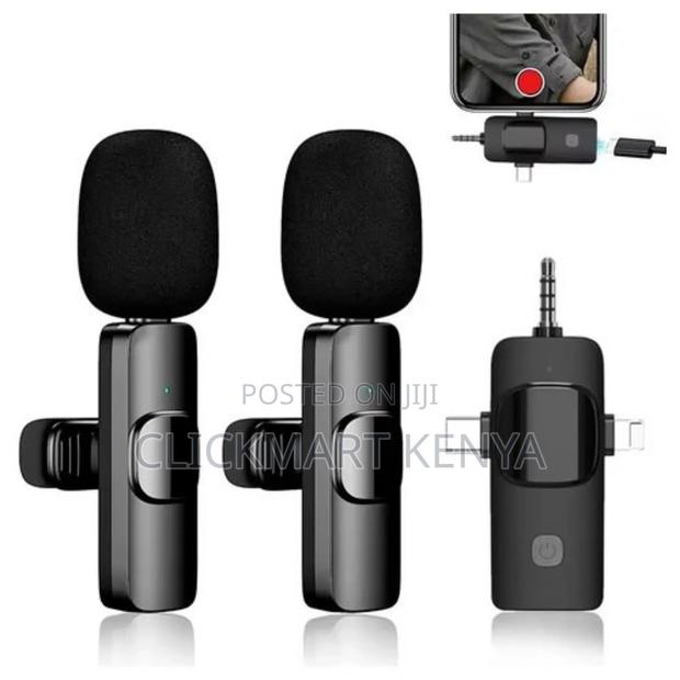 Dual Wireless Microphone 3in1 Wireless Mic With Jack - thumbnail 3
