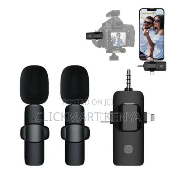Dual Wireless Microphone 3in1 Wireless Mic With Jack - thumbnail 4