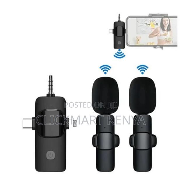 Dual Wireless Microphone 3in1 Wireless Mic With Jack - thumbnail 6